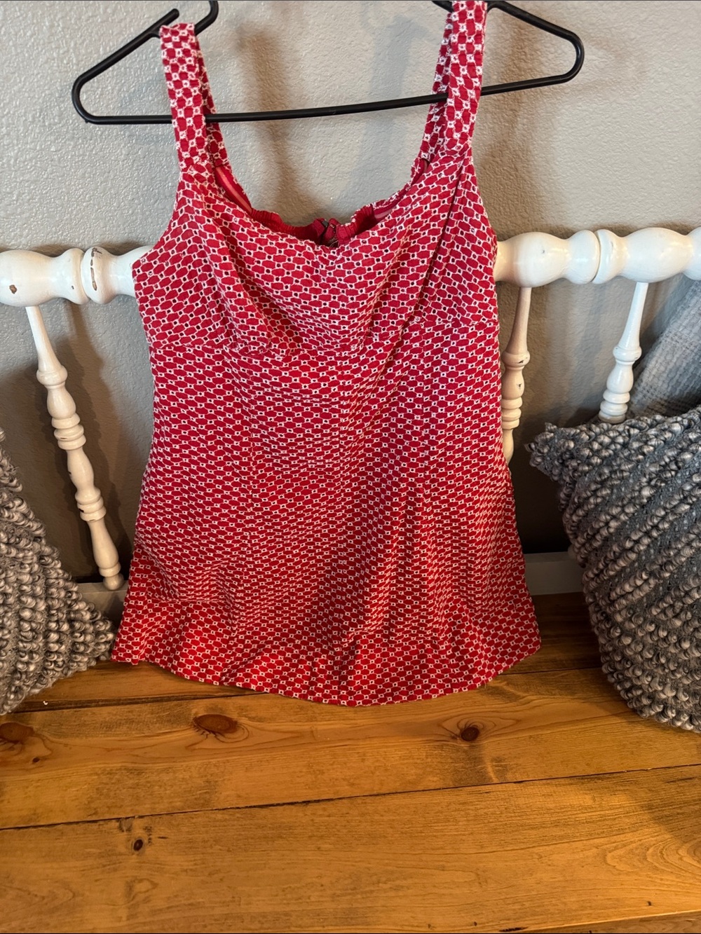 Red Printed Sleeveless Women's Tank top/ Mimi dress